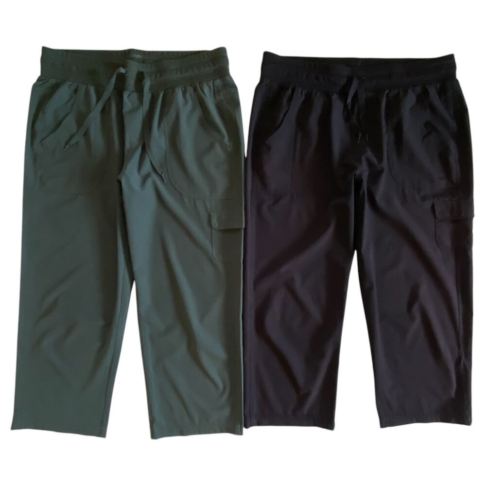 RBX Women’s Capris in Olive Green and Black